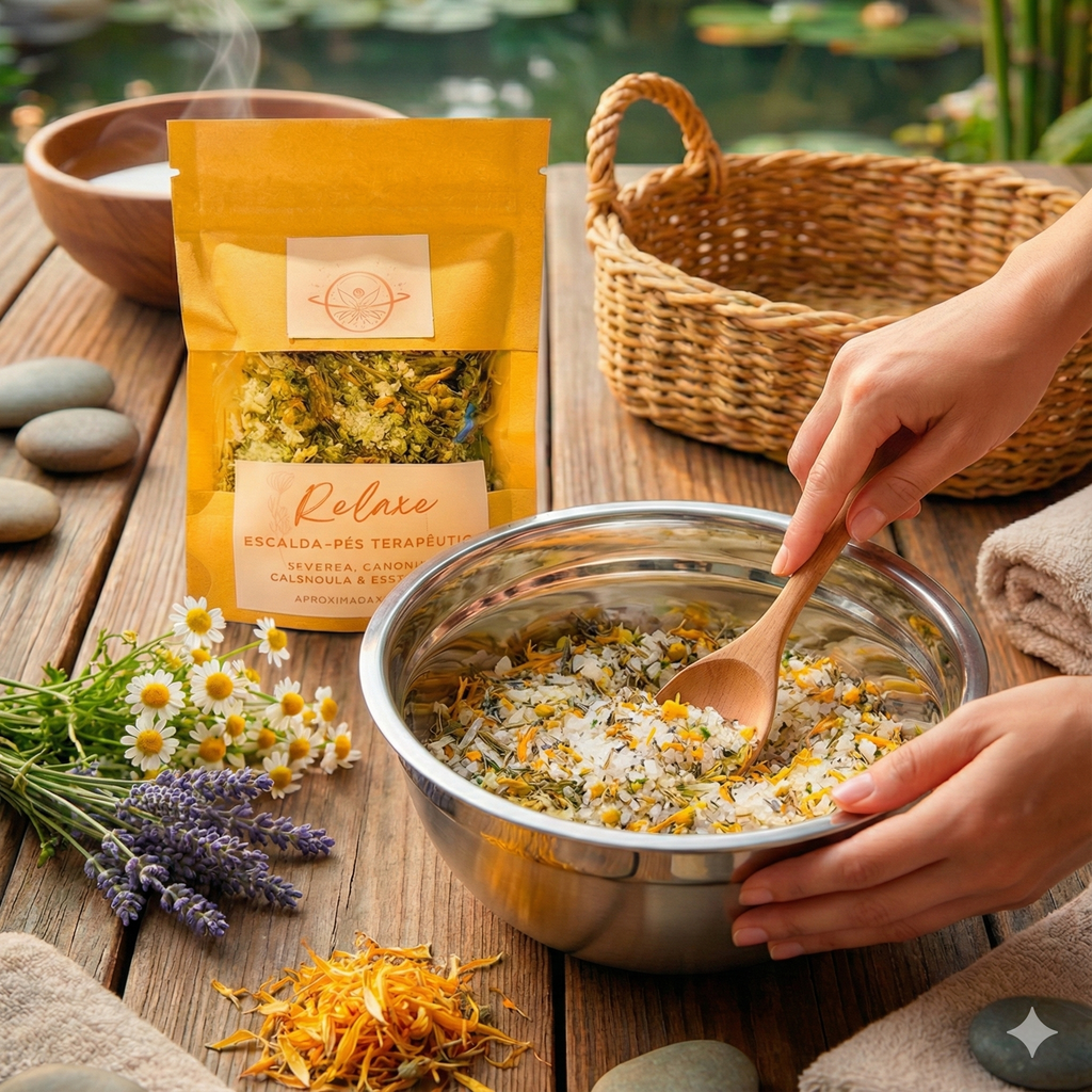 Escalda-Pés Ritual Terapêutico – Cuidar, Relaxar e Despertar